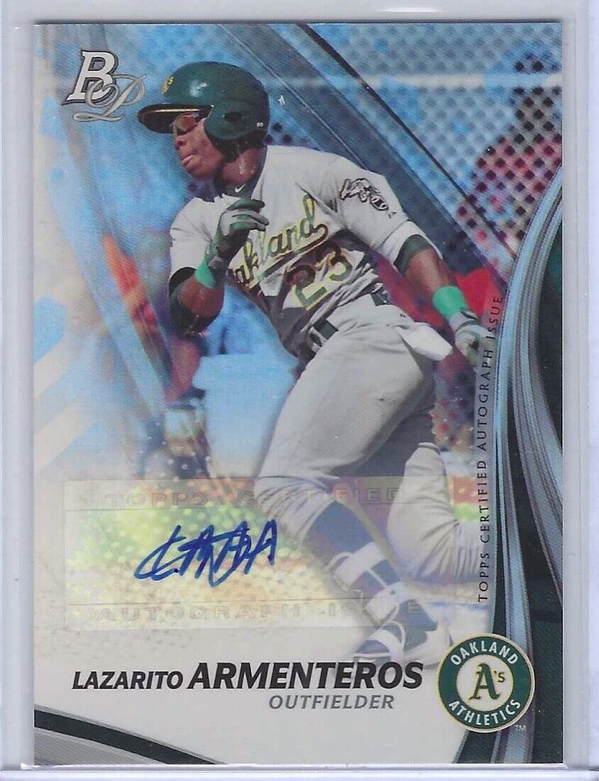 LAZARITO ARMENTEROS 2017 BOWMAN PLATINUM PROSPECT AUTO #TPA-LA