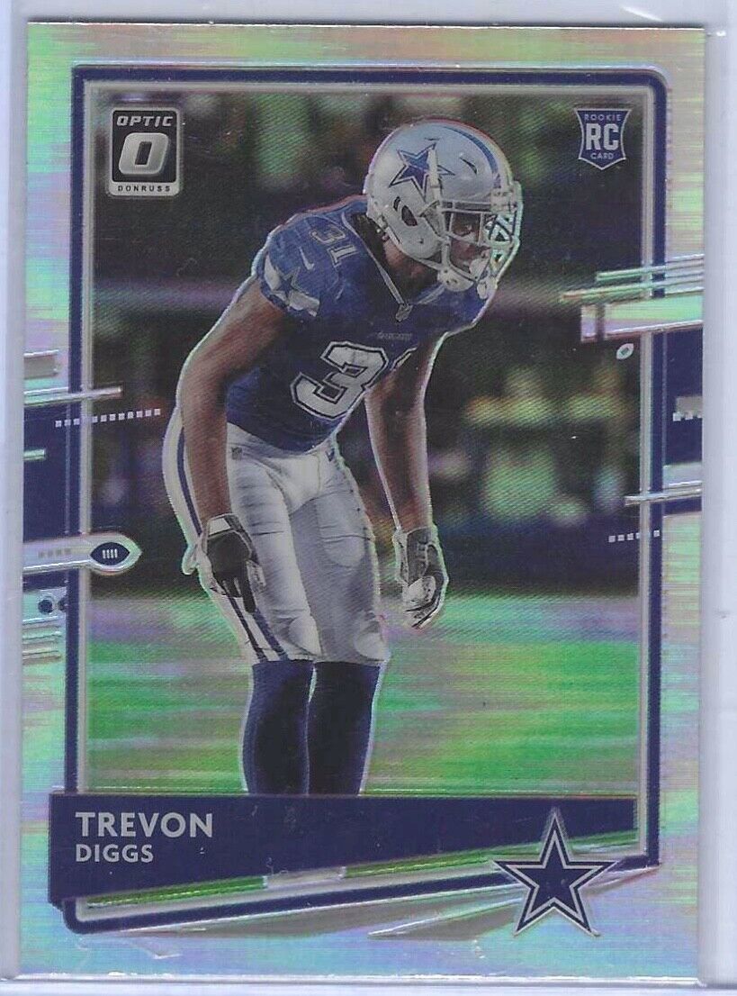 TREVON DIGGS 2020 PANINI DONRUSS OPTIC SILVER HOLO RC #110