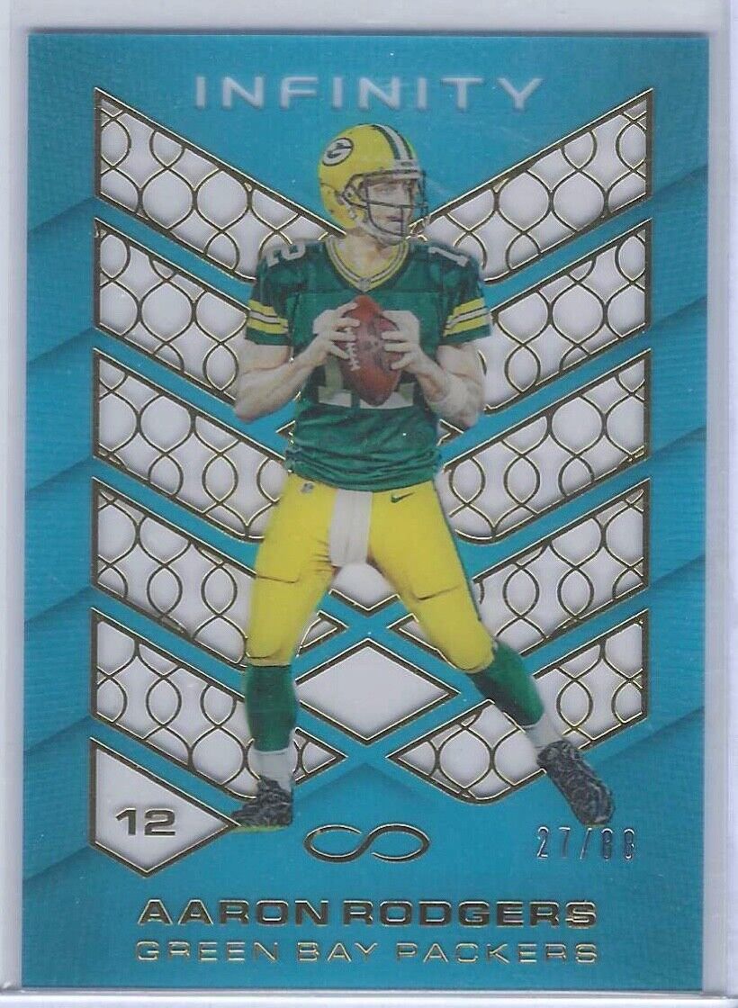 AARON RODGERS 2016 PANINI INFINITY LIGHT BLUE ACETATE #D 27/88