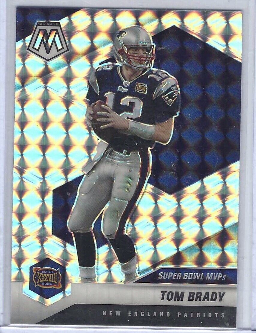 TOM BRADY 2021 PANINI MOSAIC SILVER MOSAIC PRIZM SUPER BOWL MVPS XXXVIII #282