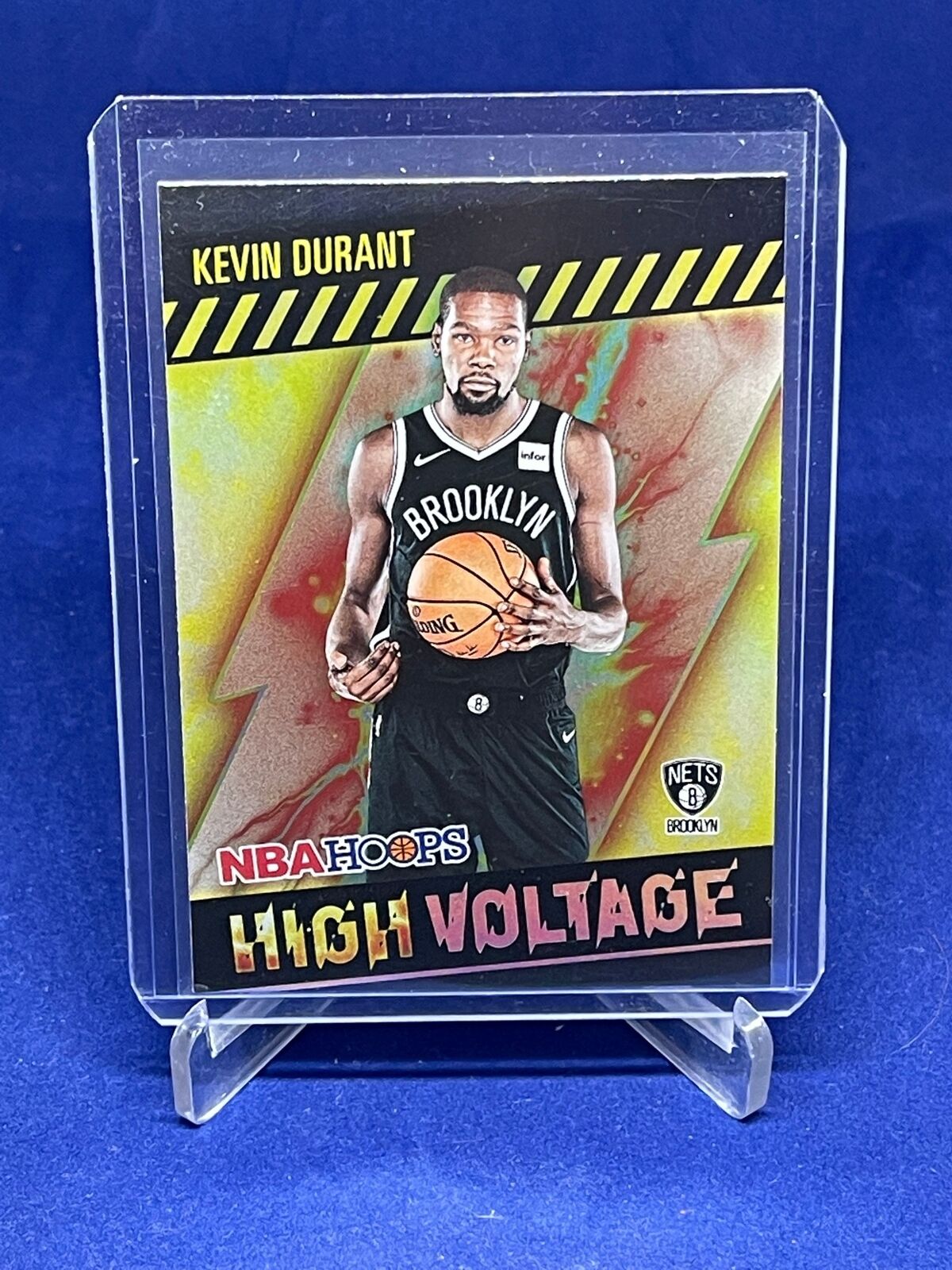 KEVIN DURANT 2020-21 PANINI NBA HOOPS HIGH VOLTAGE SP HOLO #7