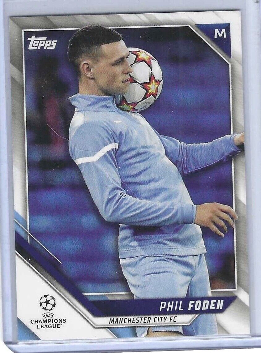 PHIL FODEN 2021-22 TOPPS UEFA CHAMPIONS LEAGUE SP VARIATION SHORT PRINT #76