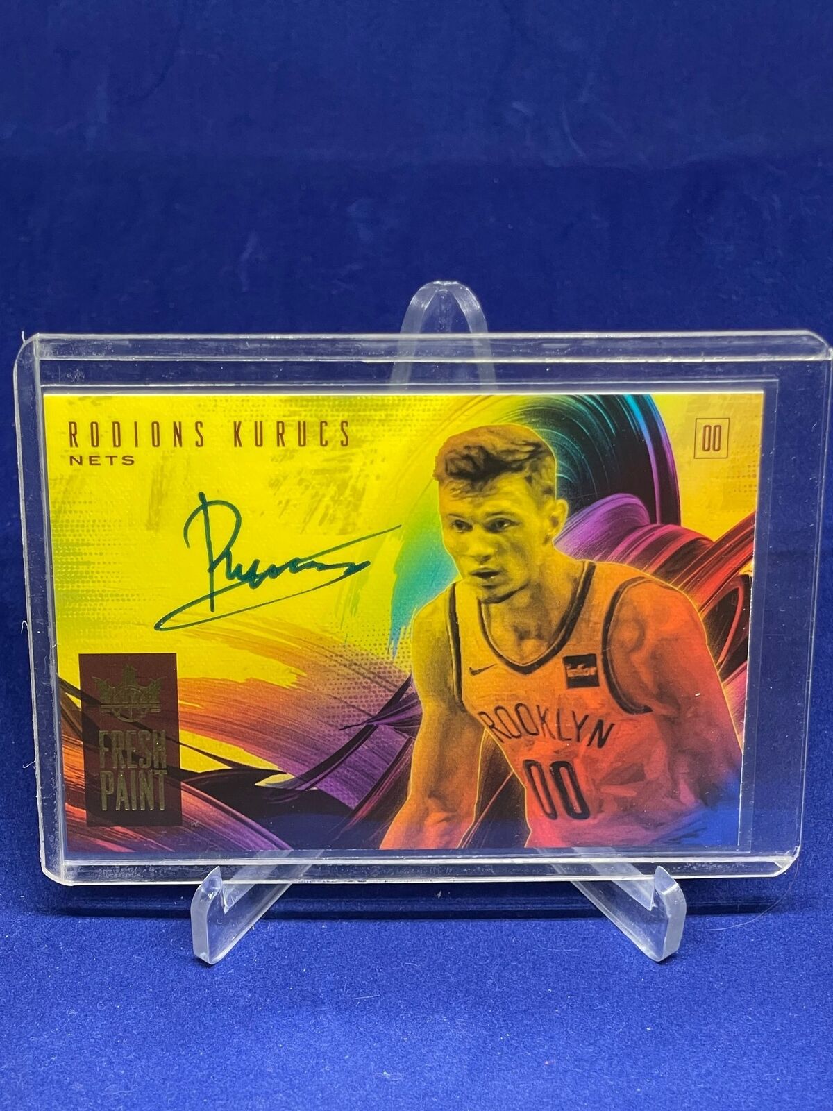RODIONS KURUCS 2018-19 PANINI COURT KINGS FRESH PAINT AUTO RC #D 65/199