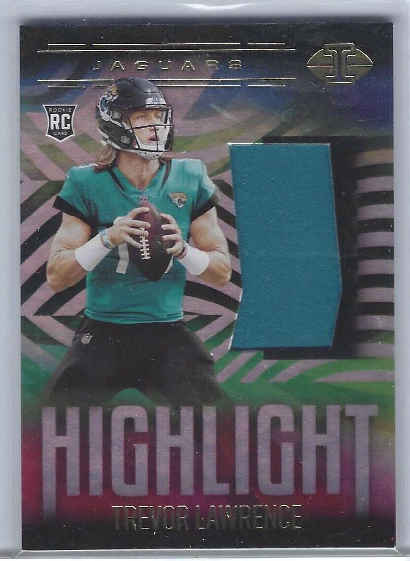 TREVOR LAWRENCE 2021 PANINI ILLUSIONS HIGHLIGHT SWATCHES ROOKIE JERSEY RC #HS-TL