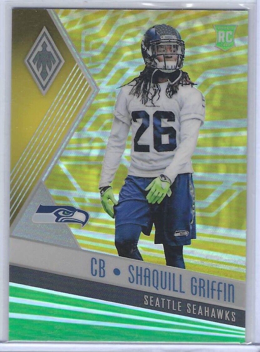 SHAQUILL GRIFFIN 2017 PANINI PHOENIX YELLOW PRIZM RC #D 47/75
