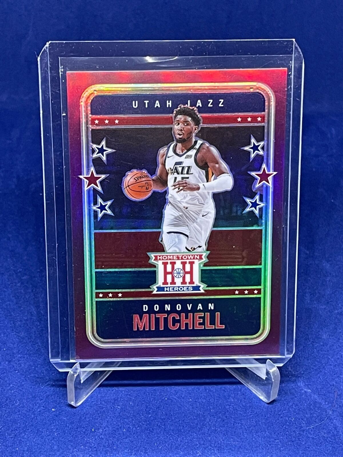 DONOVAN MITCHELL 2020-21 PANINI CHRONICLES HOMETOWN HEROES PURPLE PRIZM #D 25/49
