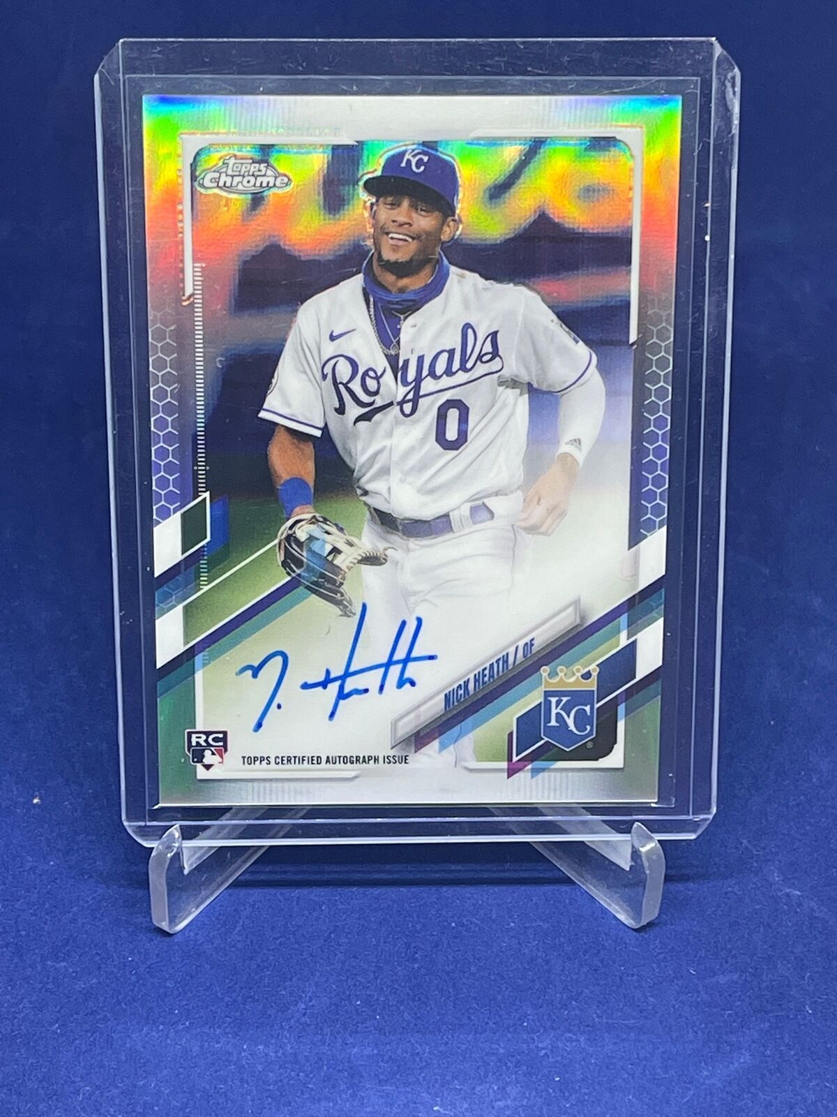 NICK HEATH 2021 TOPPS CHROME REFRACTOR ON CARD AUTO ROOKIE RC #D 246/499