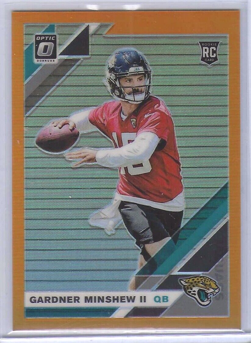 GARDNER MINSHEW II 2019 PANINI DONRUSS OPTIC ORANGE HOLO ROOKIE RC #D 023/199