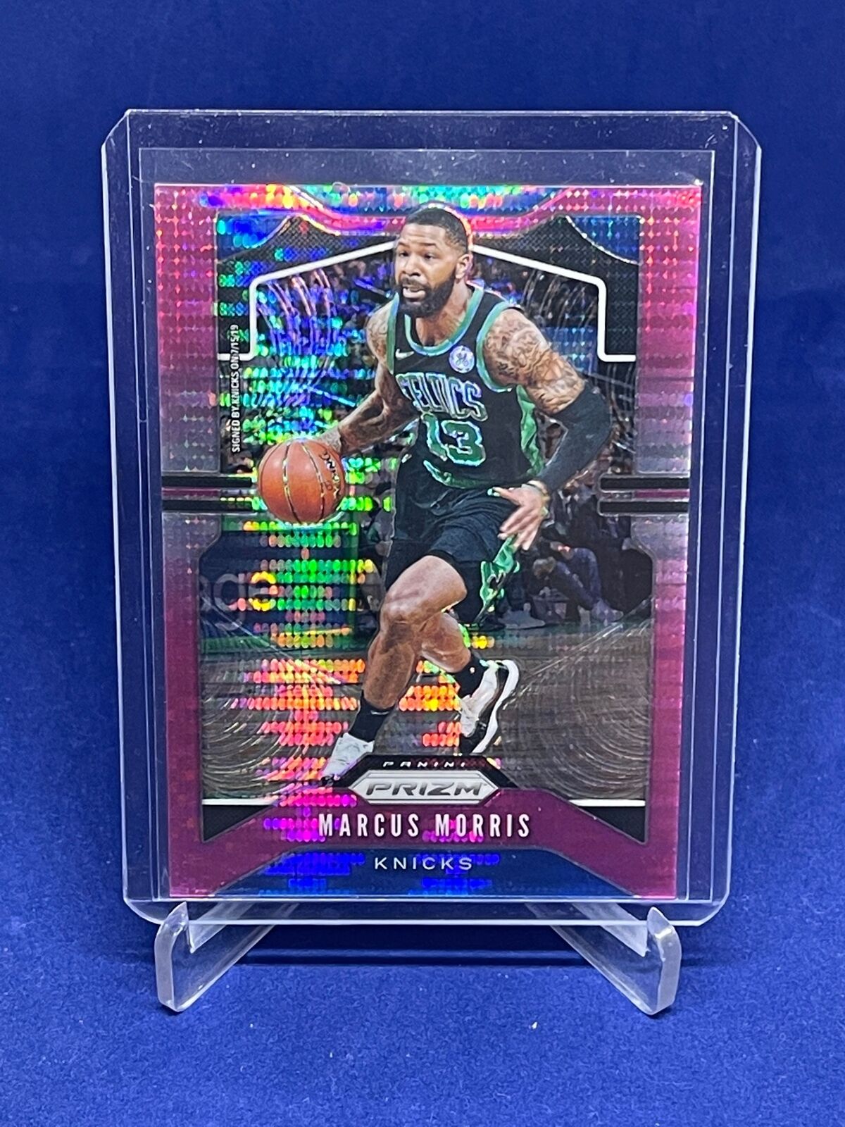 MARCUS MORRIS 2019-20 PANINI PRIZM PINK PULSAR PRIZM #D 25/42