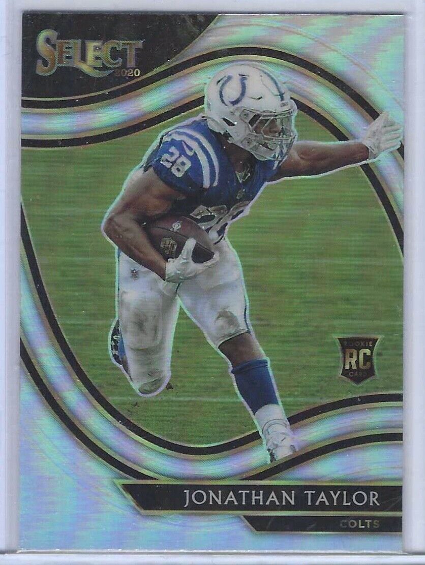 JONATHAN TAYLOR 2020 PANINI SELECT FIELD LEVEL SILVER PRIZM RC #353