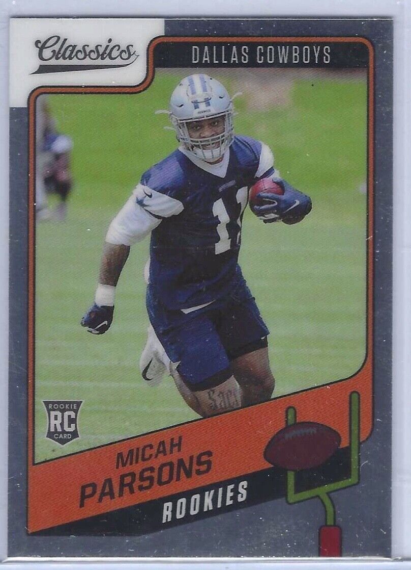 MICAH PARSONS 2021 PANINI CLASSICS ROOKIE OPTICHROME CHROME RC #196