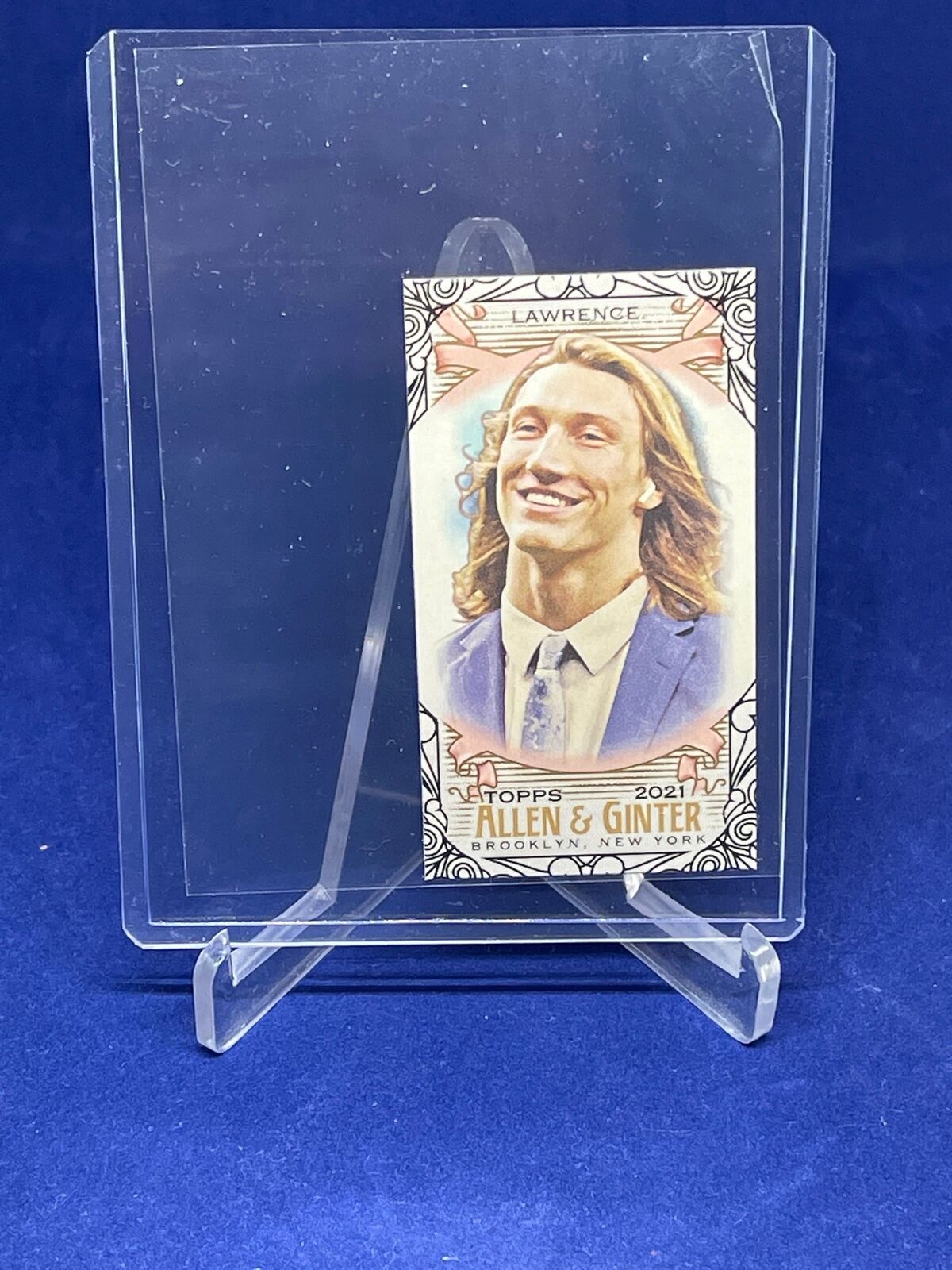 TREVOR LAWRENCE 2021 TOPPS ALLEN AND GINTER BLACK MINI ROOKIE RC #279