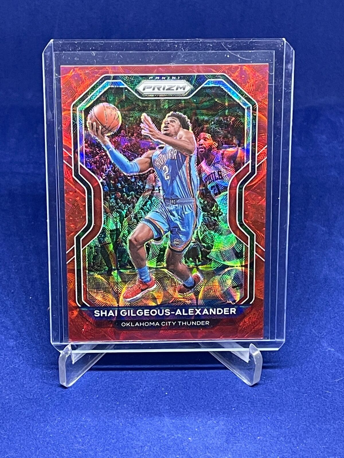 SHAI GILGEOUS ALEXANDER 2020-21 PANINI PRIZM RED CHOICE SCOPE PRIZM #D 50/88