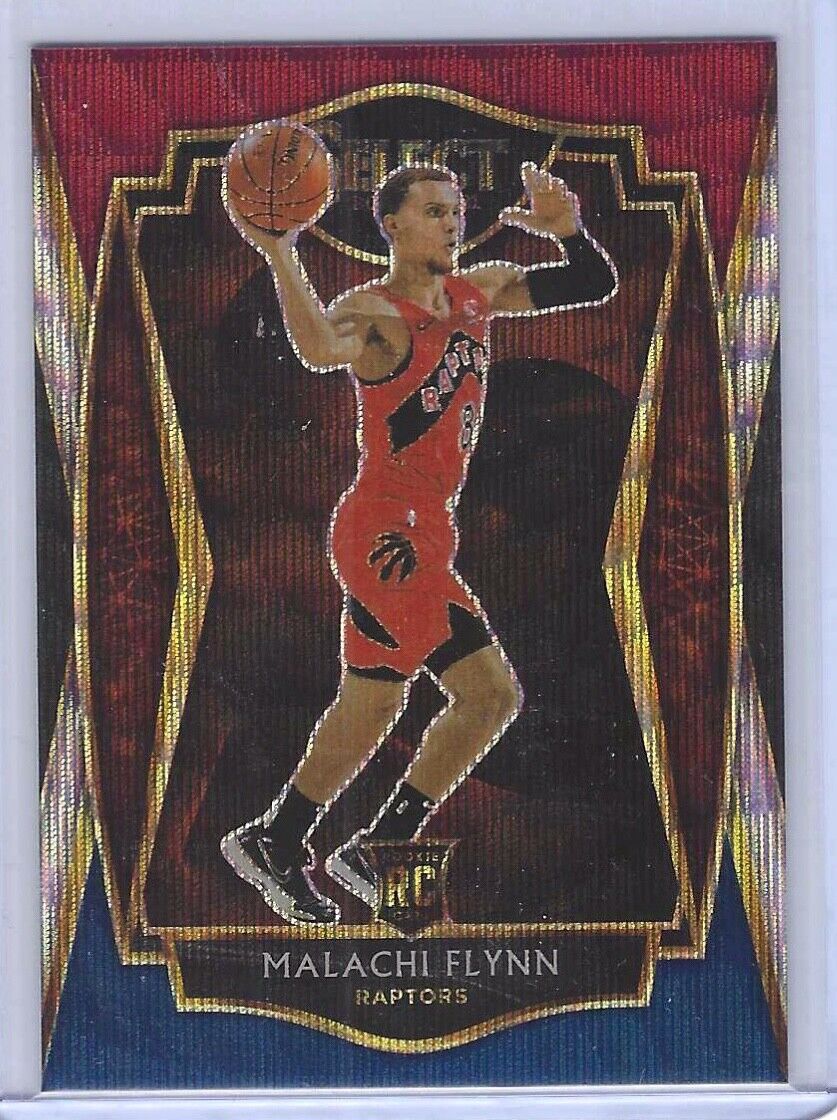 MALACHI FLYNN 2020-21 PANINI SELECT PREMIER LEVEL TRI-COLOR PRIZM ROOKIE RC #170