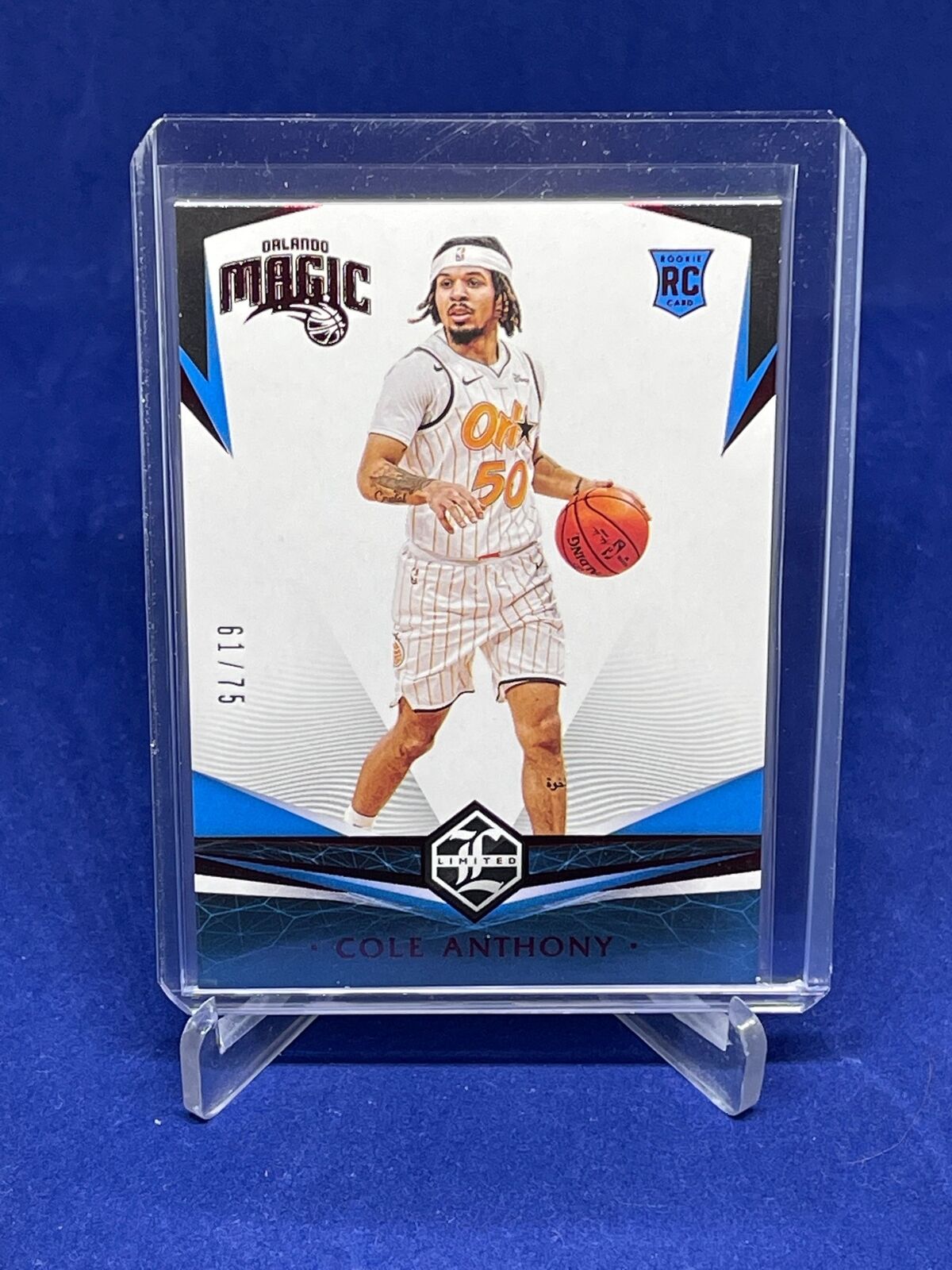 COLE ANTHONY 2020-21 PANINI CHRONICLES LIMITED ROOKIE RC #D 61/75