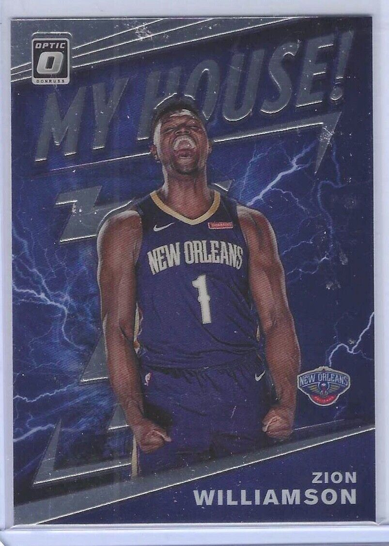 ZION WILLIAMSON 2019 PANINI DONRUSS OPTIC MY HOUSE! INSERT ROOKIE RC #15