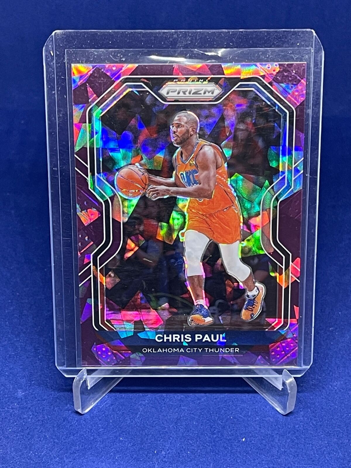 CHRIS PAUL 2020-21 PANINI PRIZM PURPLE ICE PRIZMS #D 26/175