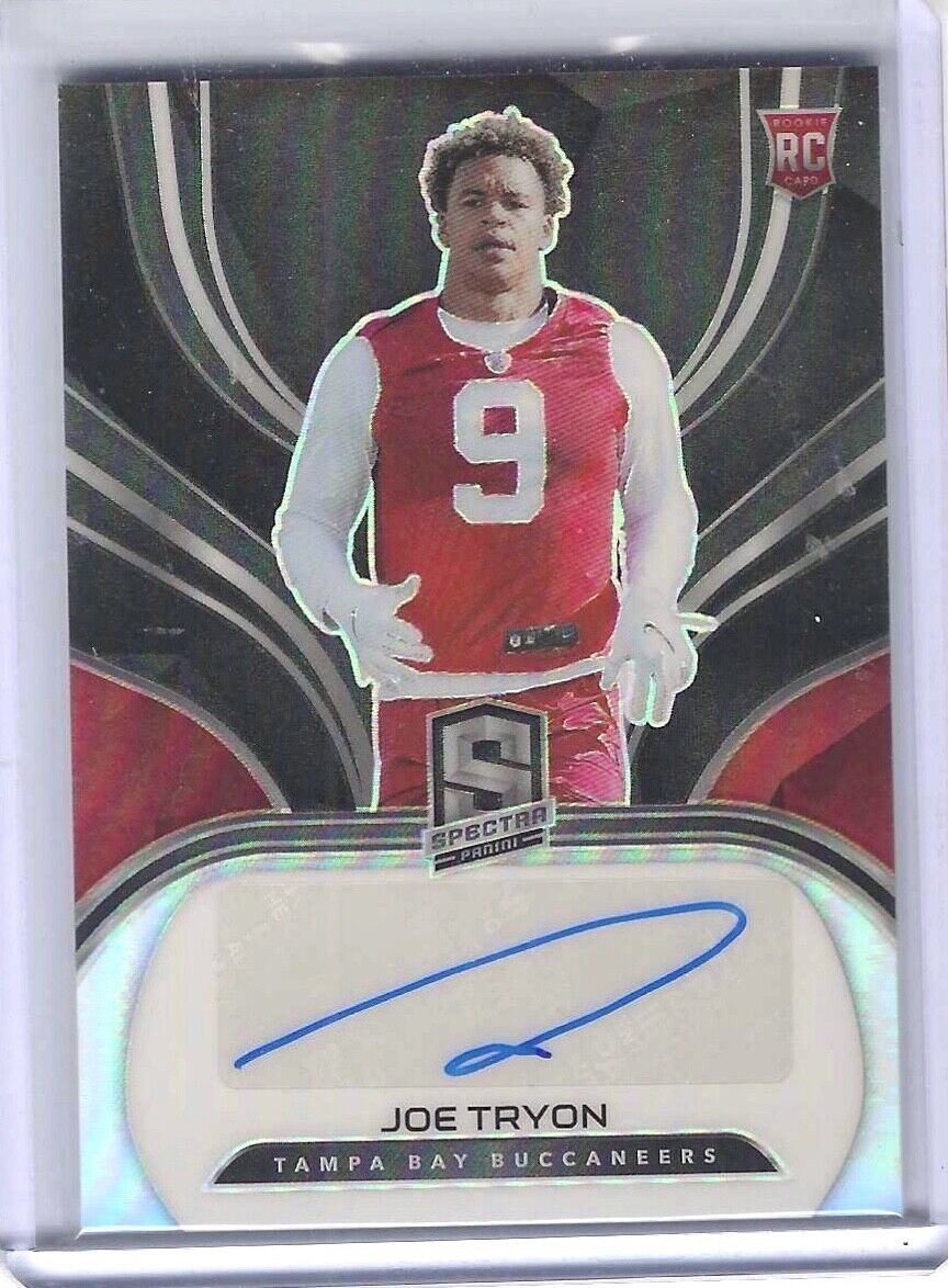 JOE TRYON 2021 PANINI SPECTRA SILVER PRIZM ROOKIE AUTO RC #D 78/99