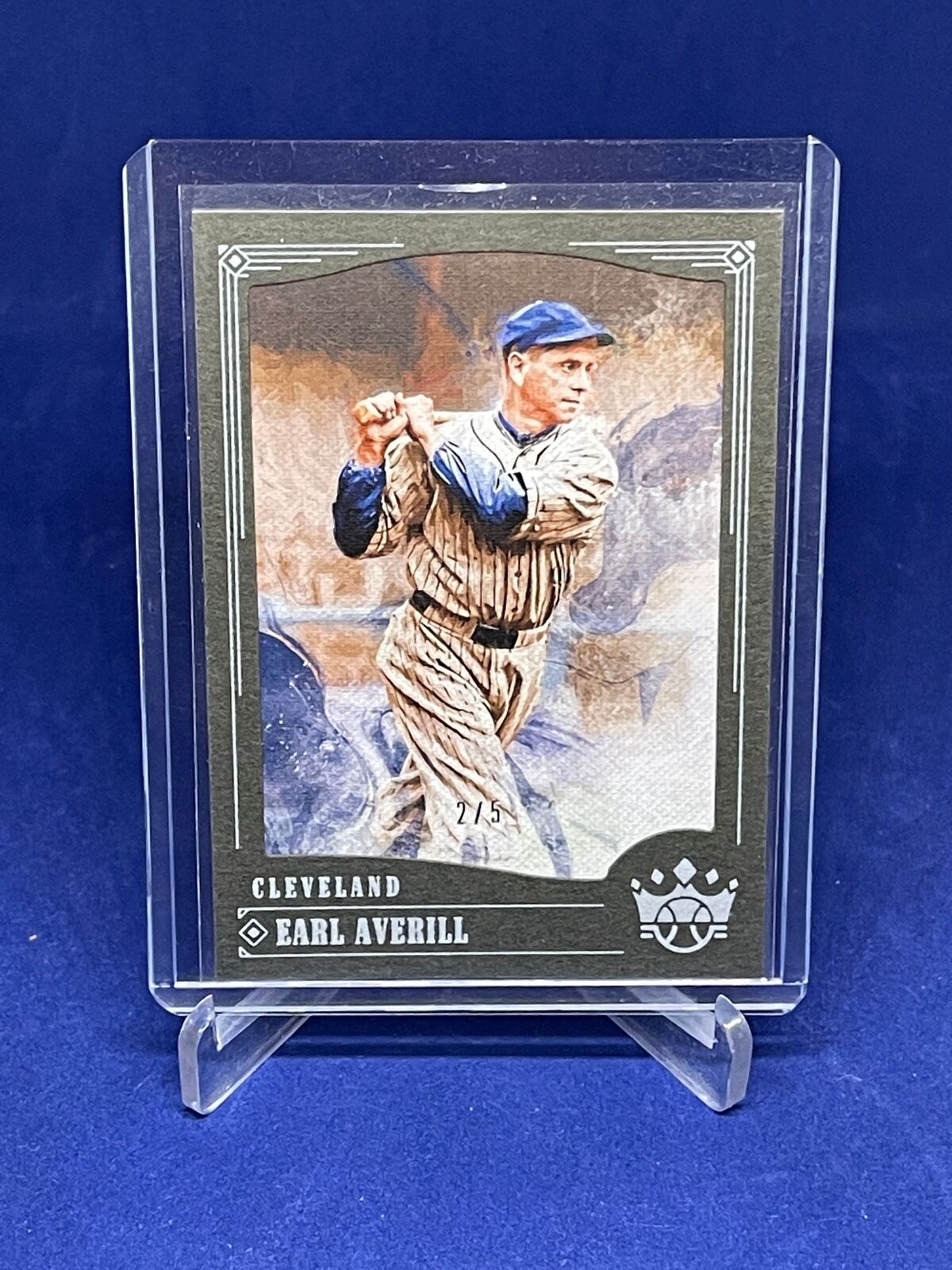 EARL AVERILL 2018 PANINI DIAMOND KINGS BLACK FRAME #D 2/5