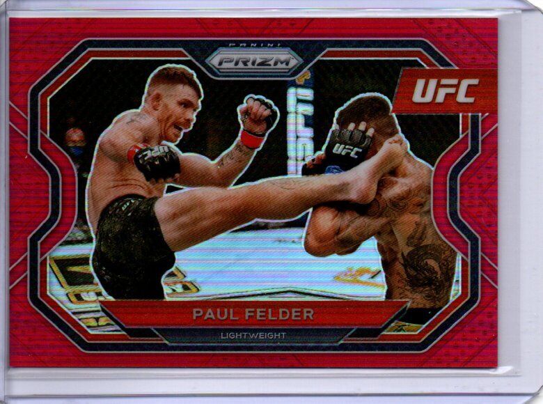 PAUL FELDER 2021 PANINI PRIZM UFC RED PRIZM #D 261/275