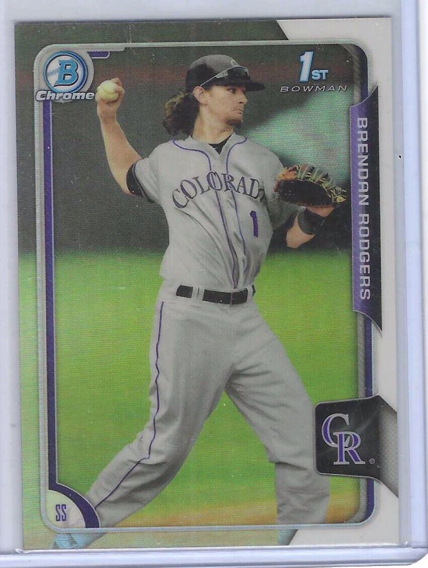 BRENDAN RODGERS 2015 BOWMAN CHROME 1ST BOWMAN REFRACTOR PROSPECT #200