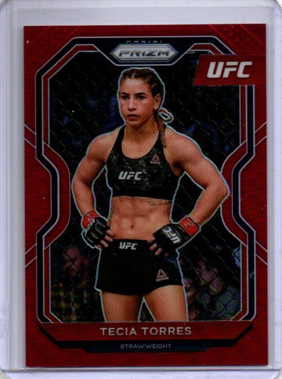 TECIA TORRES 2021 PANINI PRIZM UFC RED PRIZM #D 267/275