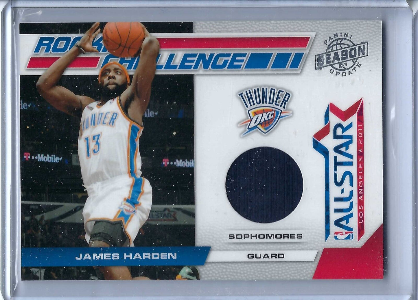 JAMES HARDEN 2010-11 PANINI SEASON UPDATE ALL-STAR ROOKIE CHALLENGE JERSEY #/799