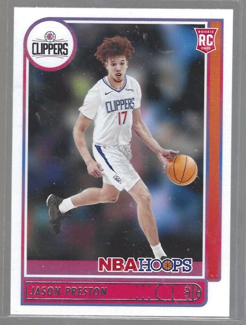 JASON PRESTON 2021-22 NBA HOOPS RED BACK SP ROOKIE RC #242
