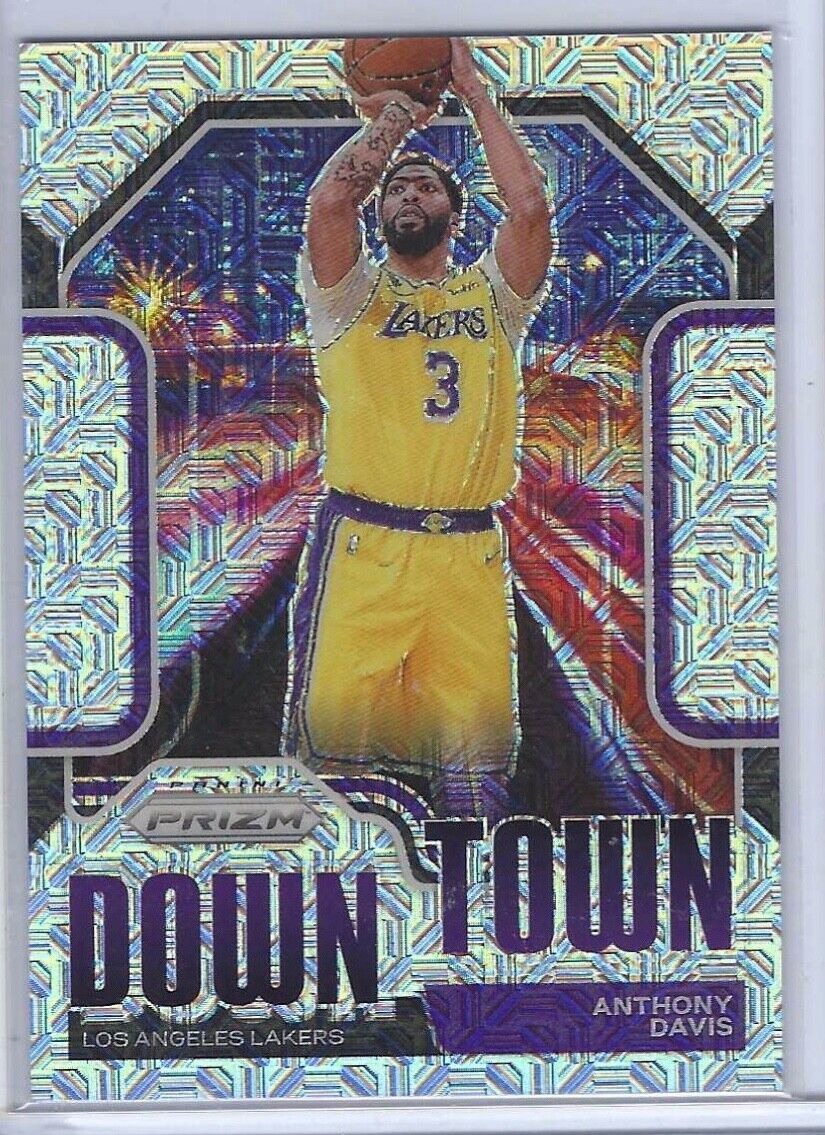 ANTHONY DAVIS 2020-21 PANINI PRIZM SILVER MOJO PRIZM DOWNTOWN #D 14/25