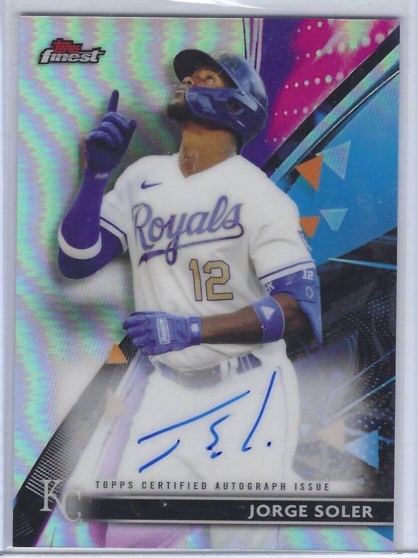 JORGE SOLER 2021 TOPPS FINEST SILVER REFRACTOR AUTO #DA-JSO