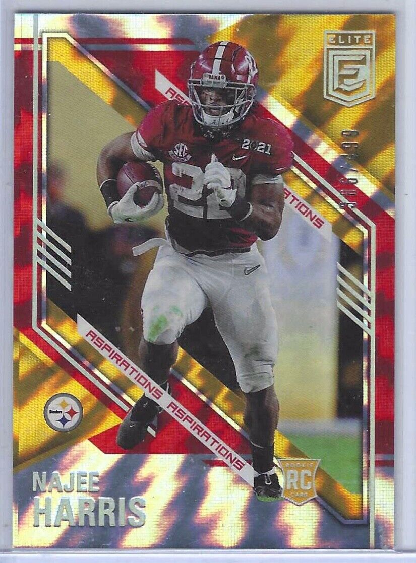 NAJEE HARRIS 2021 DONRUSS ELITE FOIL ASPIRATIONS ROOKIE RC #D 386/499