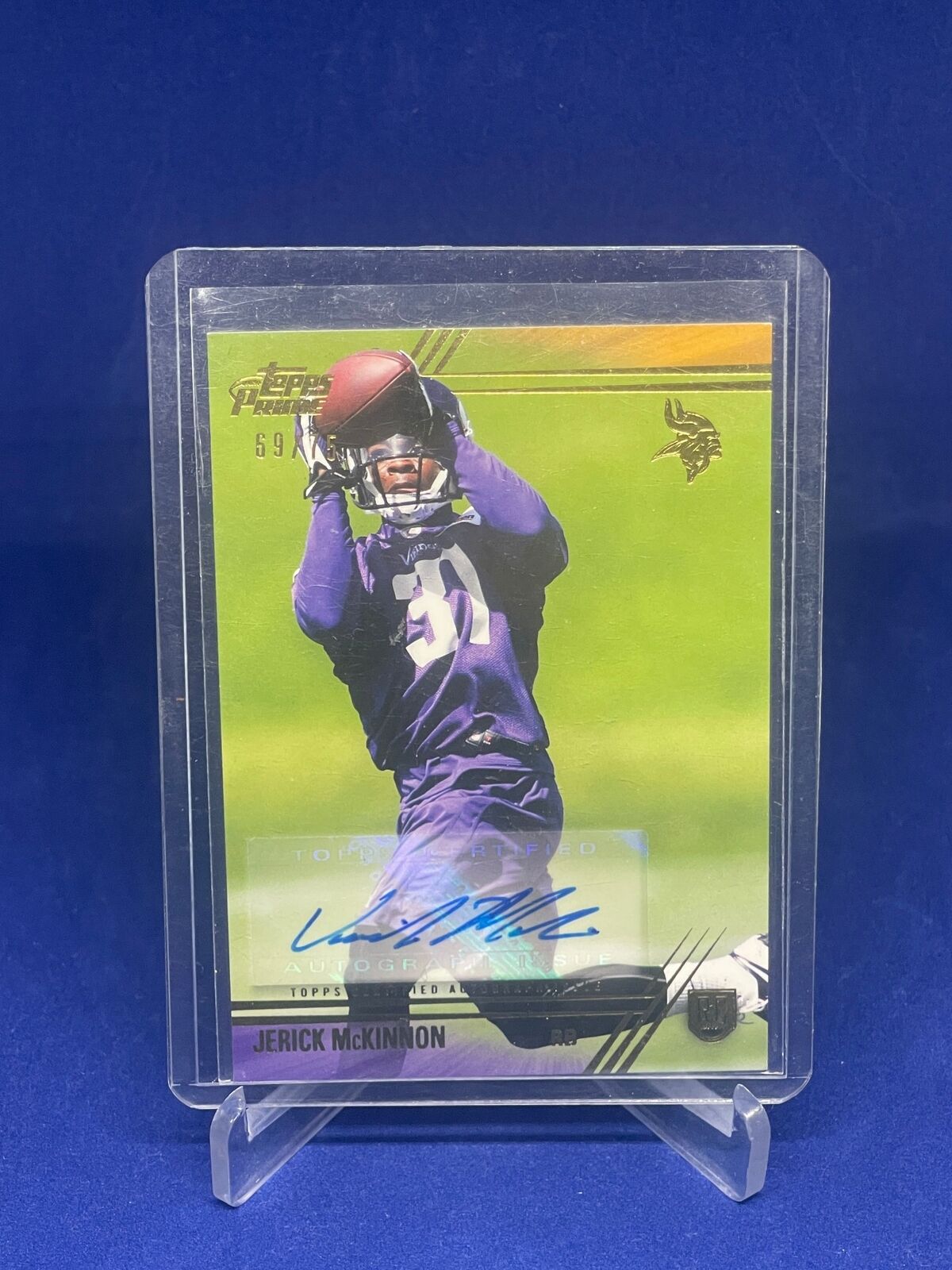 JERICK MCKINNON 2014 TOPPS PRIME BRONZE ROOKIE AUTO RC #D 69/75
