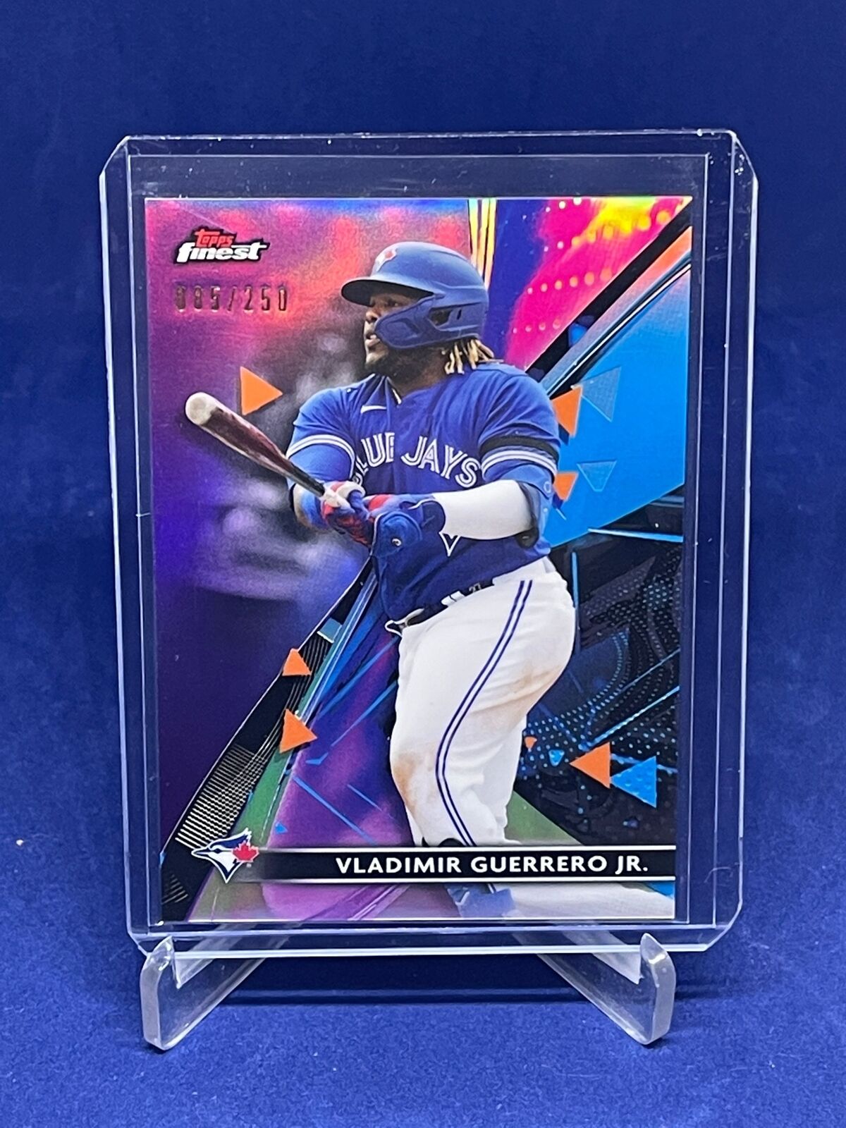 VLADIMIR GUERRERO JR 2021 TOPPS FINEST PURPLE REFRACTOR #D 85/250