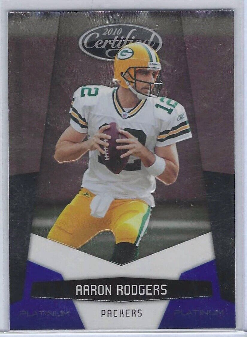 AARON RODGERS 2010 PANINI CERTIFIED PLATINUM BLUE #D 040/100