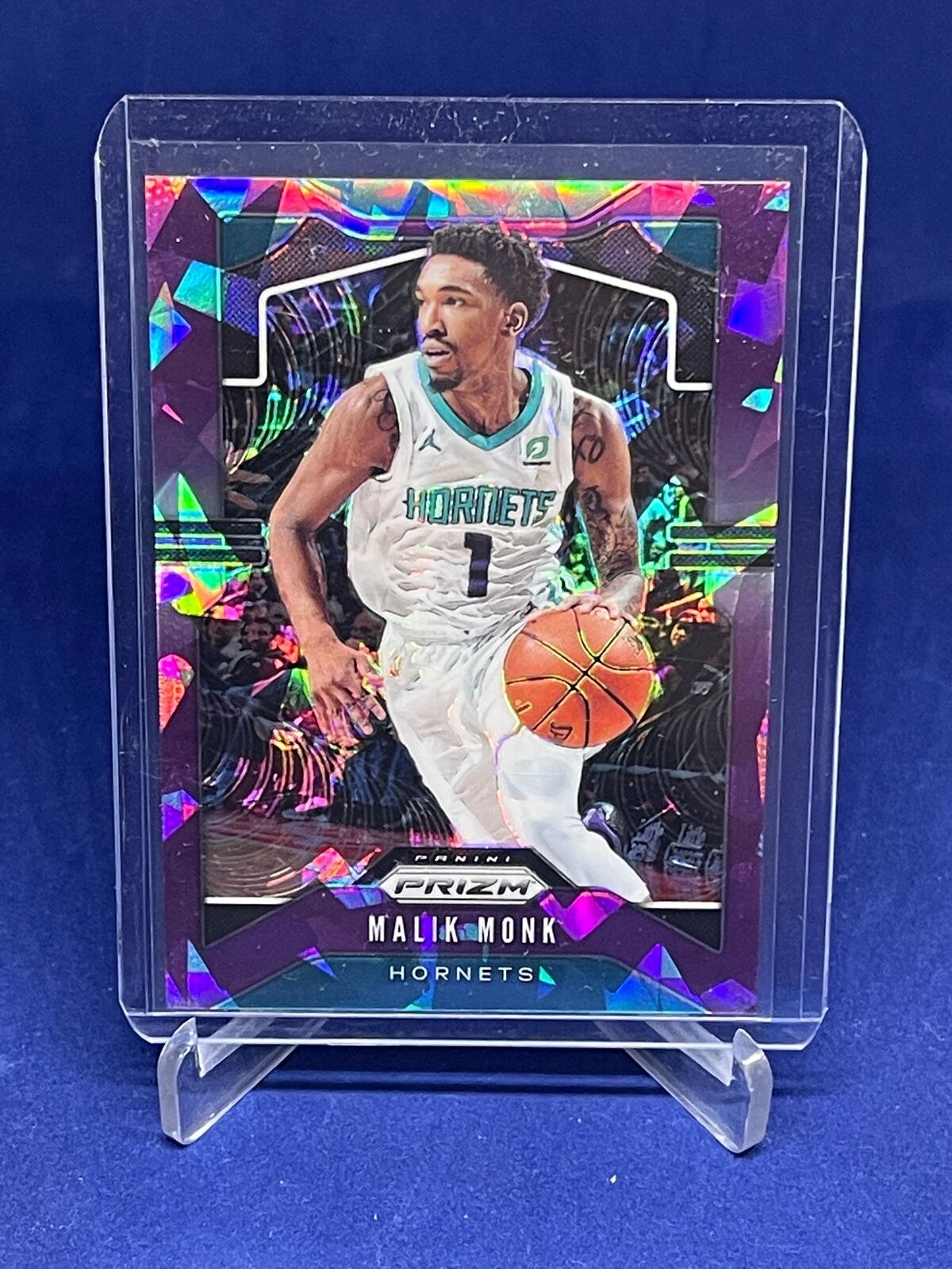 MALIK MONK 2019-20 PANINI PRIZM PURPLE ICE PRIZMS #D 50/149