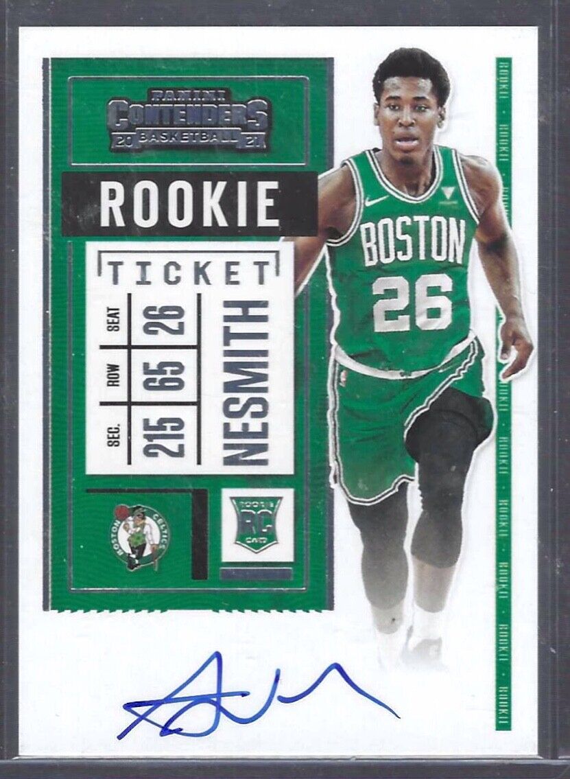 AARON NESMITH 2020-21 PANINI CONTENDERS ROOKIE TICKET VARIATION AUTO RC #101