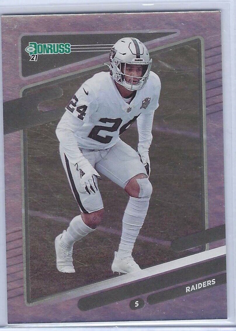 JOHNATHAN ABRAM 2021 PANINI DONRUSS SILVER FOIL NO NAME VARIATION #89