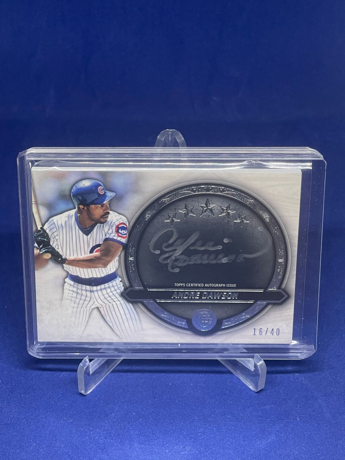 ANDRE DAWSON 2021 TOPPS FIVE STAR BASEBALL ON CARD AUTO #D 16/40