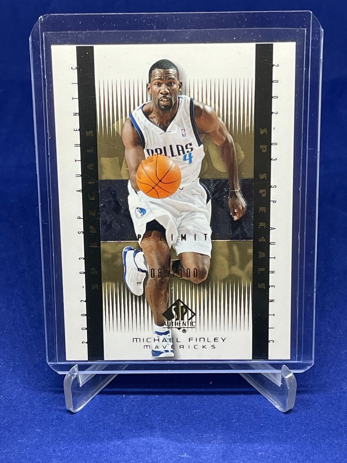 MICHAEL FINLEY 2002-03 SP AUTHENTIC SPECIALS GOLD #D 85/100