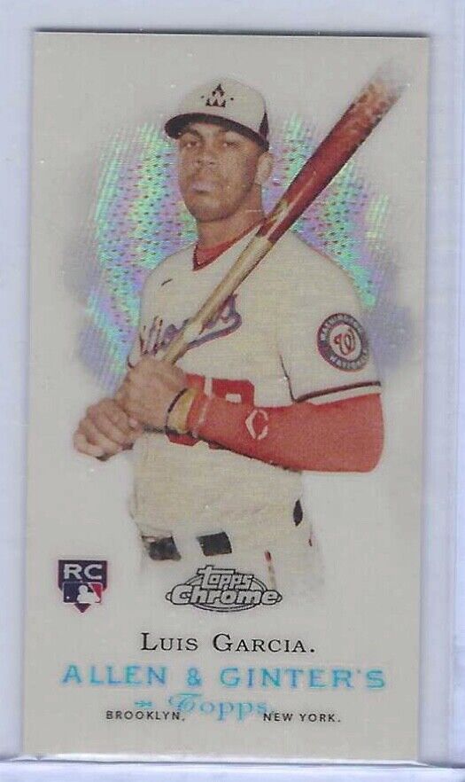 LUIS GARCIA 2021 TOPPS CHROME ALLEN AND GINTER MINI REFRACTOR RC #MRD-12