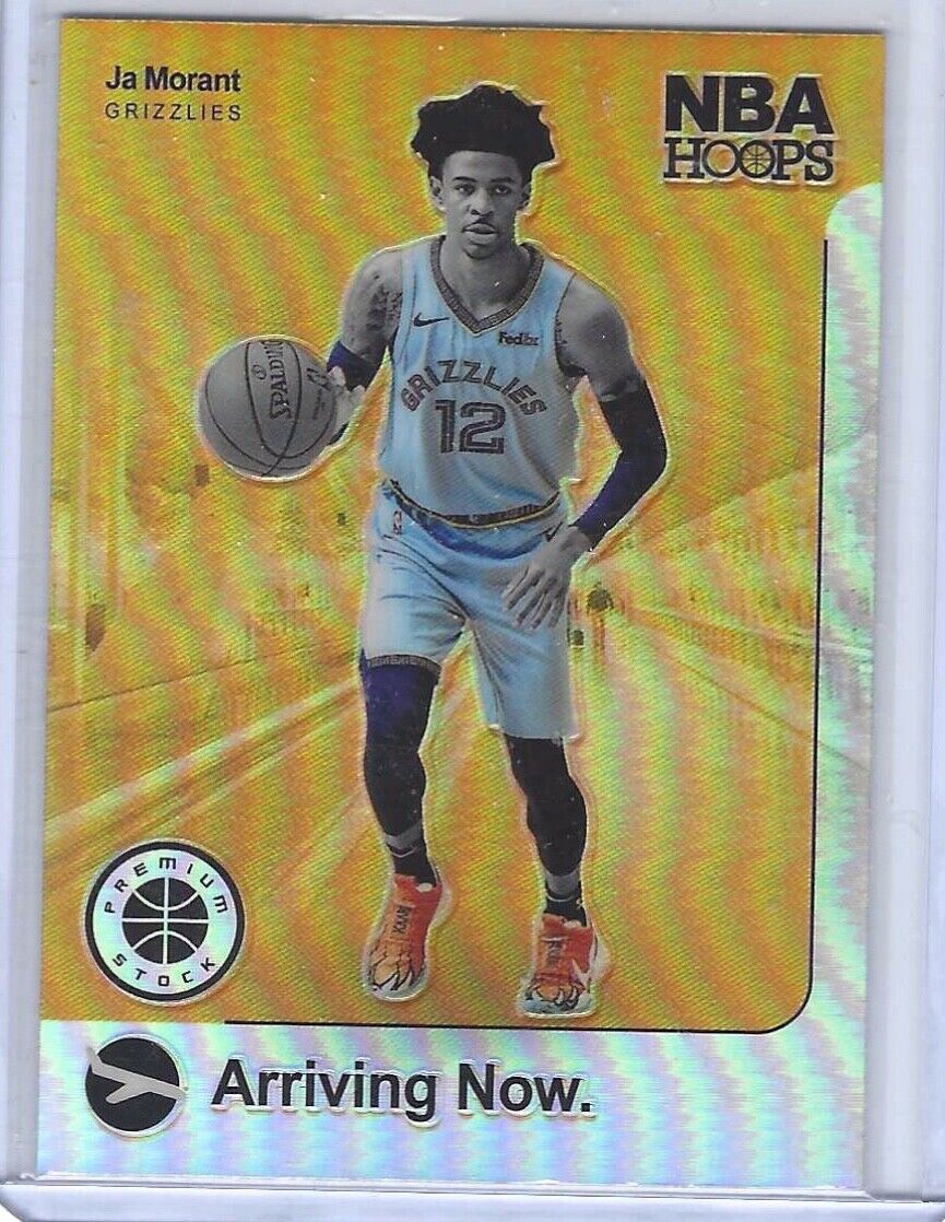 JA MORANT 2019-20 NBA HOOPS PREMIUM STOCK SILVER PRIZM ARRIVING NOW RC #12