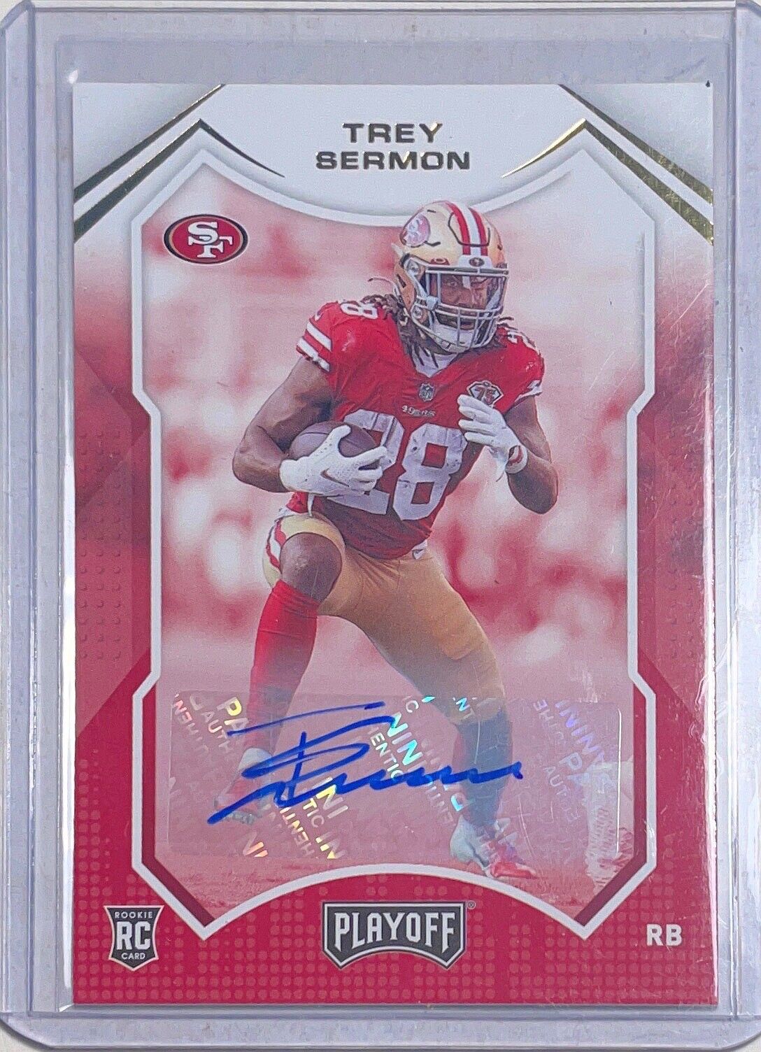 TREY SERMON 2021 PANINI PLAYOFF AUTO ROOKIE RC #226