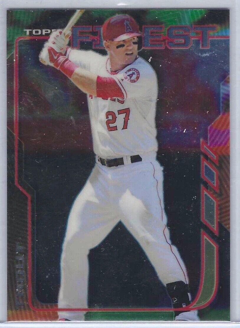 MIKE TROUT 2014 TOPPS FINEST BASE #100