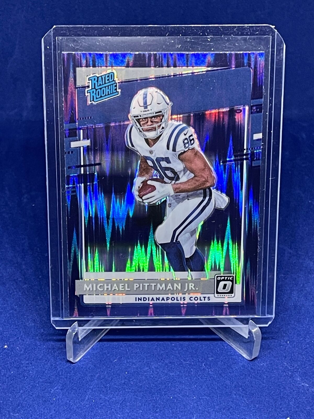 MICHAEL PITTMAN JR 2020 PANINI DONRUSS OPTIC RATED ROOKIE PURPLE PRIZM RC #172