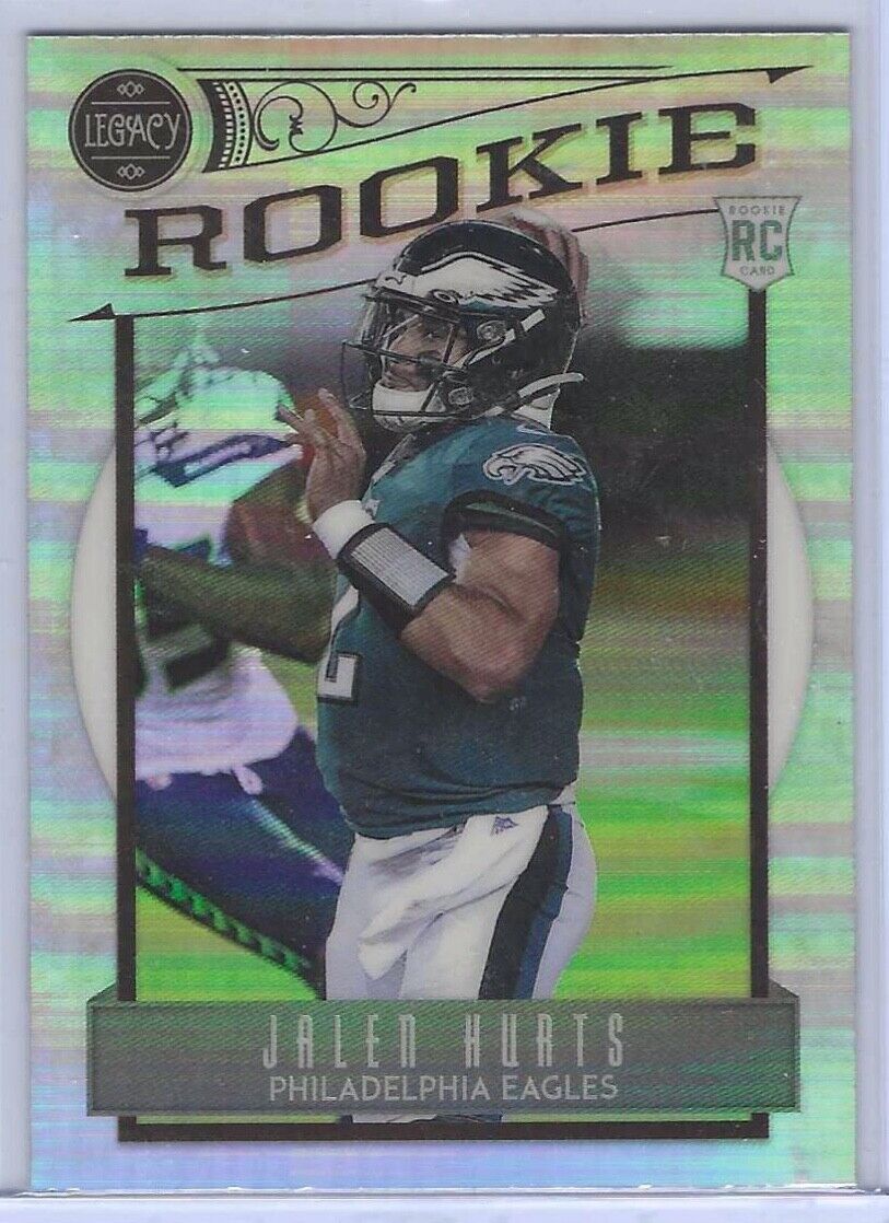 JALEN HURTS 2020 PANINI CHRONICLES LEGACY UPDATE SILVER PRIZM ROOKIE RC #204