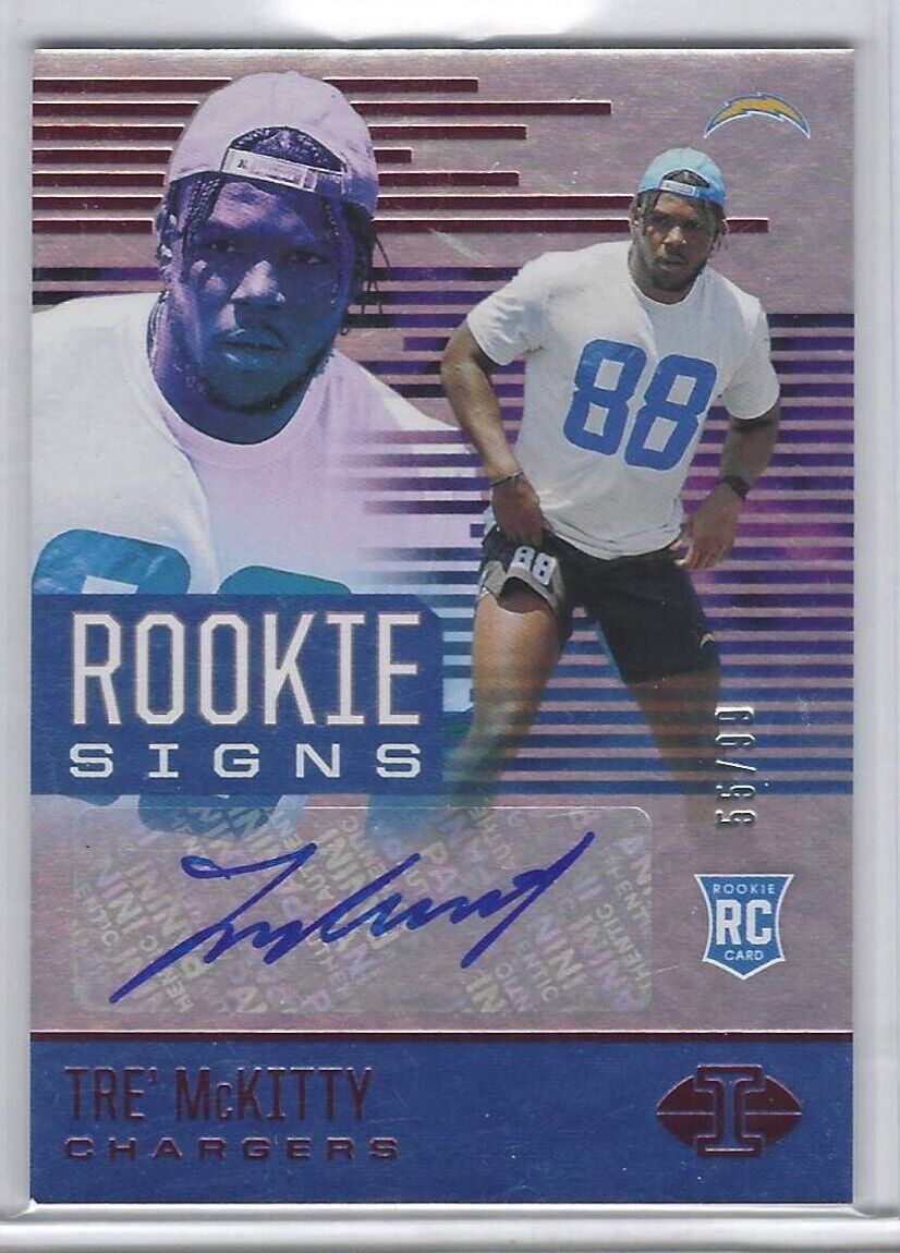 TRE MCKITTY 2021 PANINI ILLUSIONS ROOKIE SIGNS AUTO RC #D 55/99
