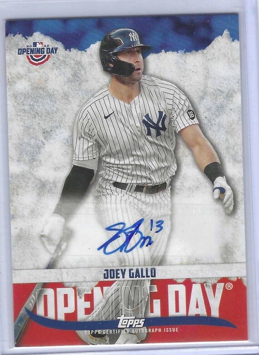 JOEY GALLO 2022 TOPPS OPENING DAY AUTO #ODA-JG