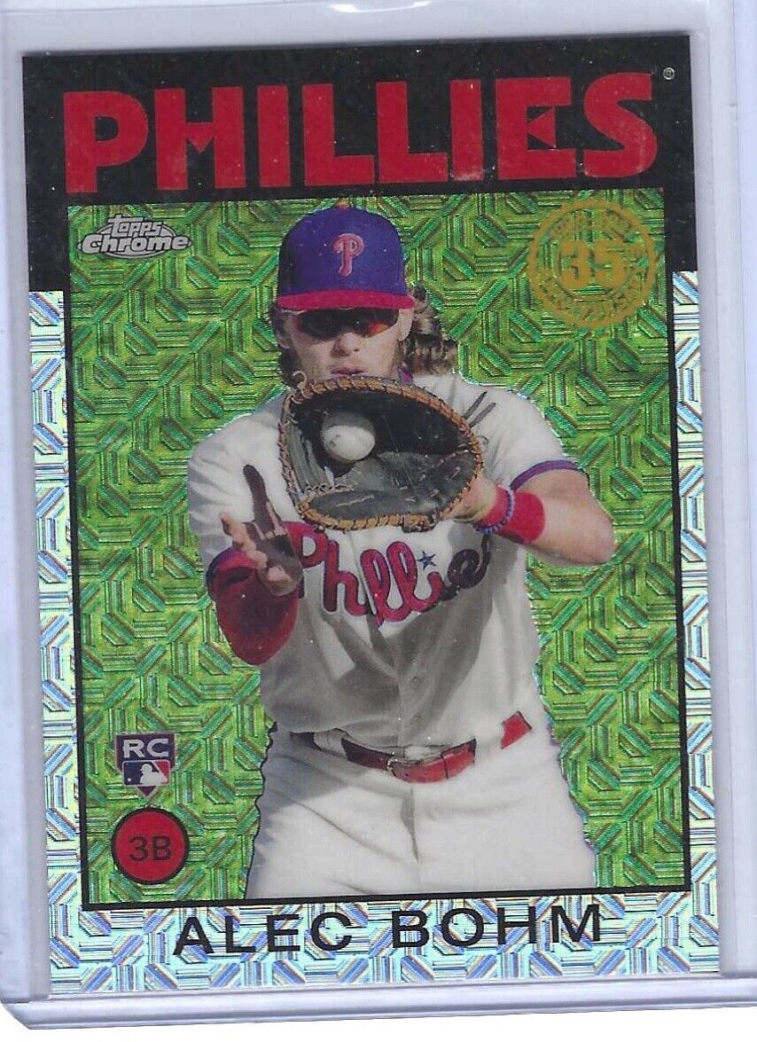 ALEC BOHM 2021 TOPPS CHROME SILVER PACK REFRACTOR THROWBACK RC #86C-45