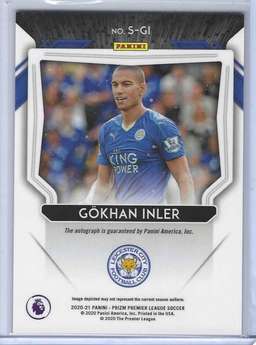 GOKHAN INLER 2020-21 PANINI PRIZM EPL SIGNATURES AUTO #S-GI