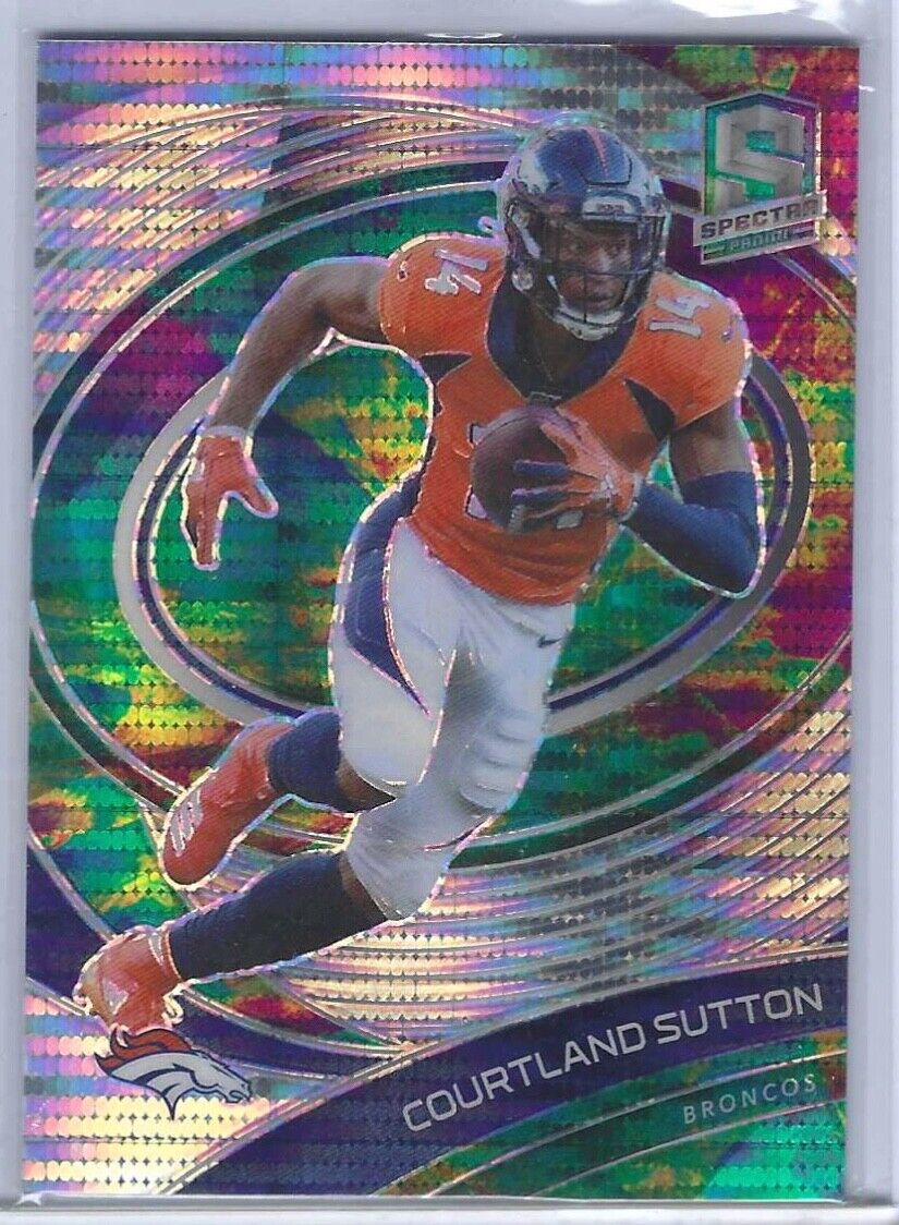 COURTLAND SUTTON 2021 PANINI SPECTRA CELESTIAL PRIZM #D 57/99